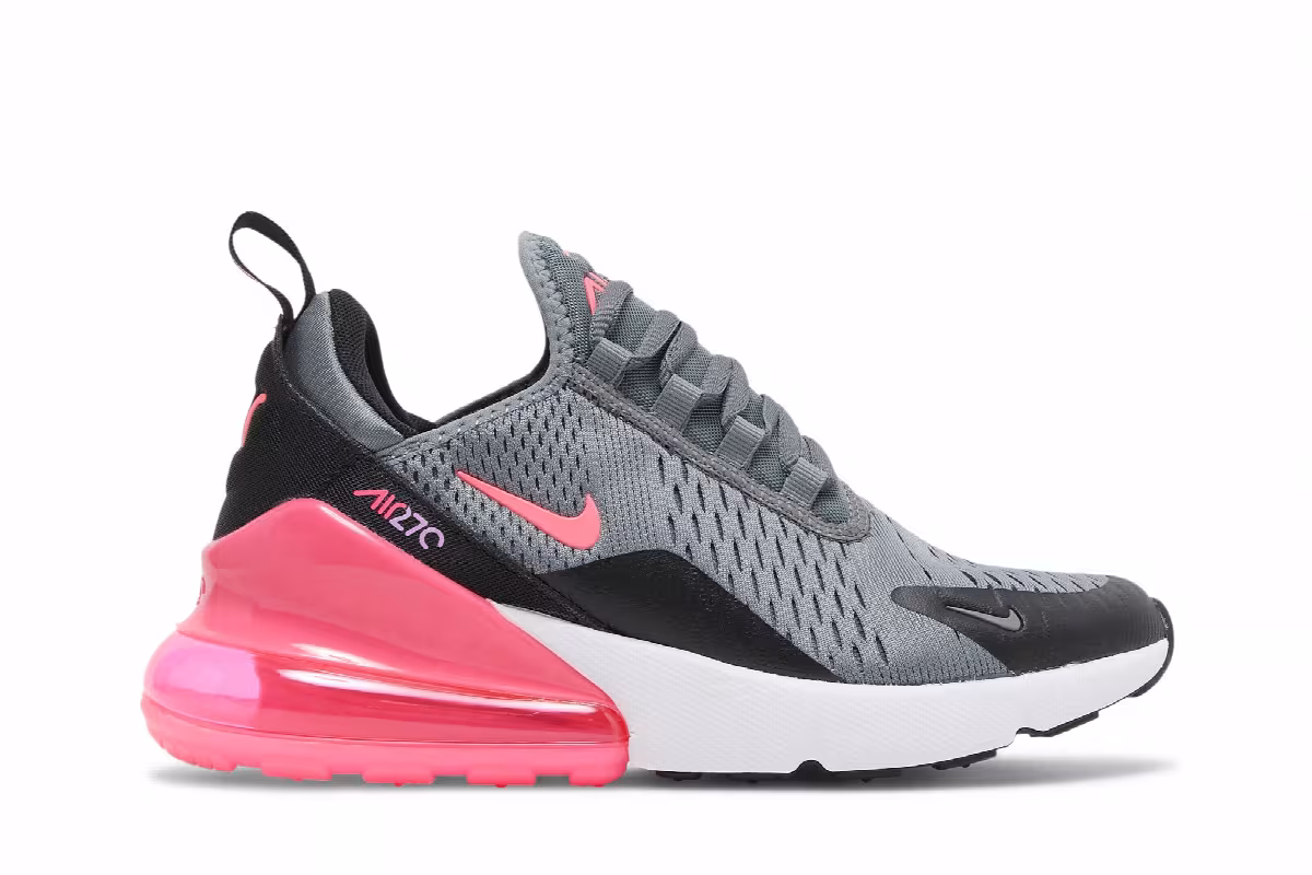 Nike Air Max 270 GS Grey Hyper Pink, view 2