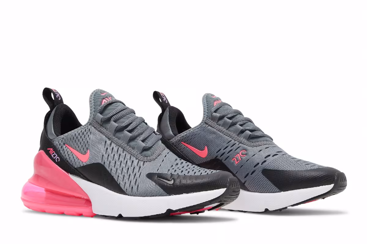Nike Air Max 270 GS Grey Hyper Pink, view 9