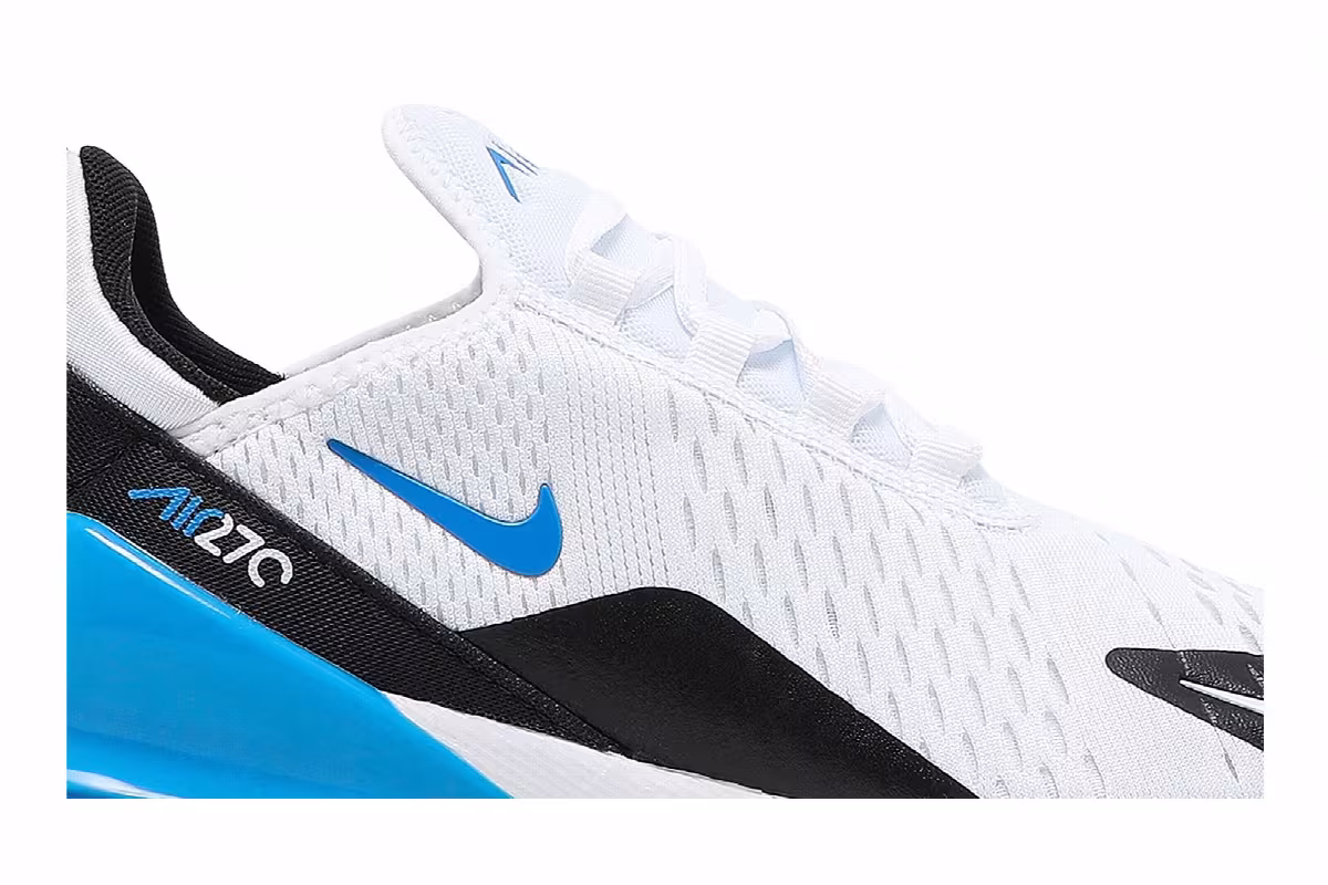 Nike Air Max 270 GS White Signal Blue, view 3
