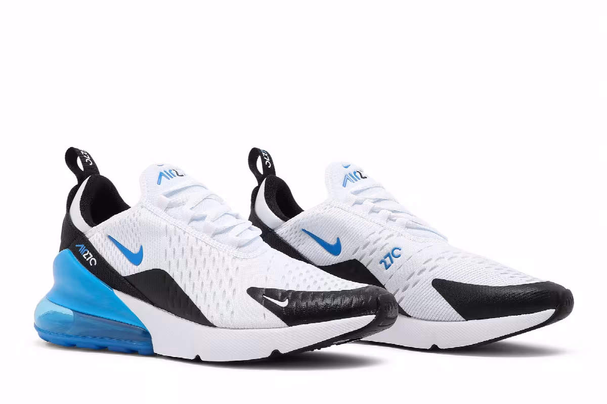 Nike Air Max 270 GS White Signal Blue, view 9