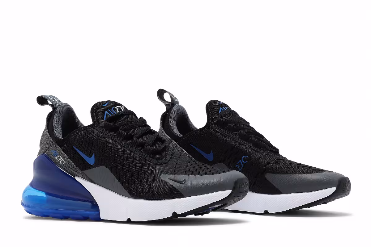 Nike Air Max 270 GS Black Game Royal, view 9