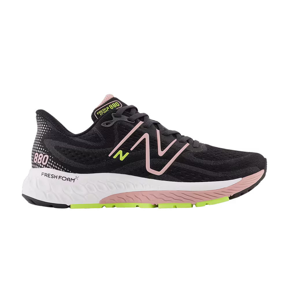 New Balance Women's Fresh Foam X 880v13 Wide Black Pink Moon