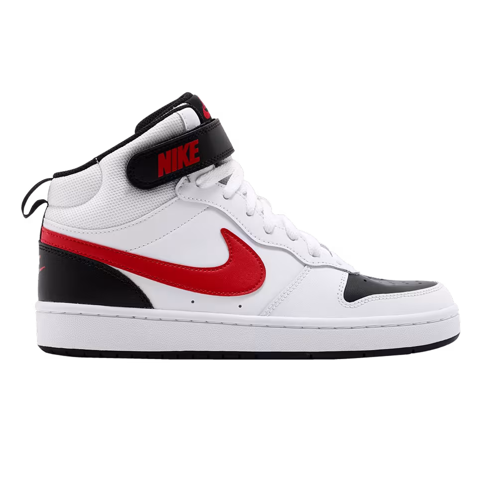 Nike Court Borough Mid 2 GS White University Red