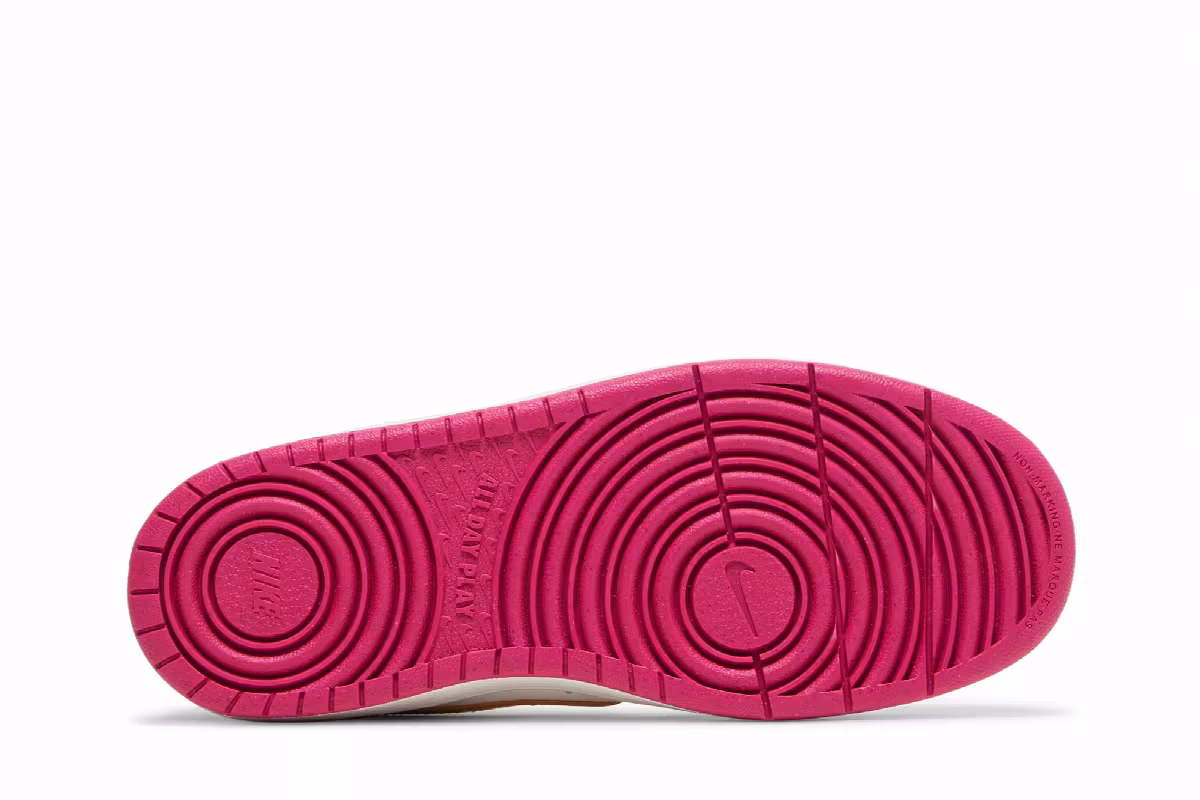 Nike Court Borough Low 2 SE GS Summit White Pink Prime, view 5