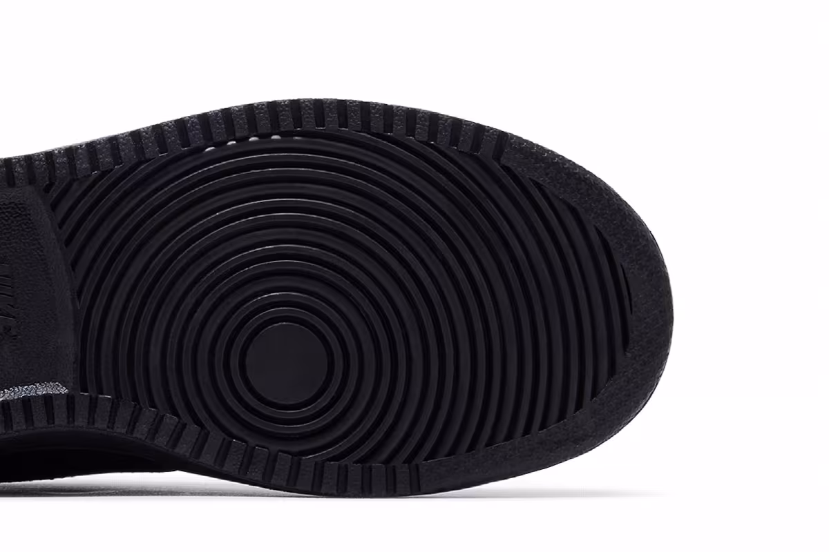 Nike Court Borough Low GS Triple Black, view 6