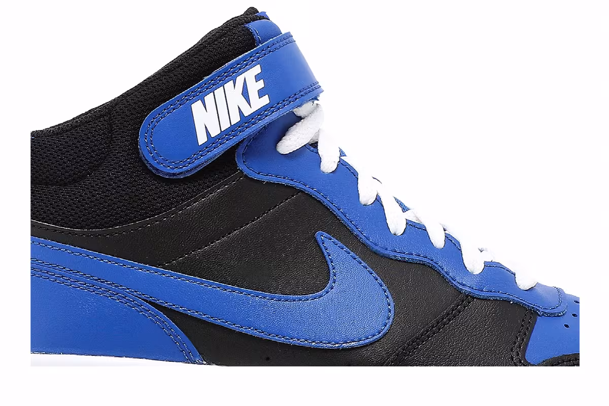 Nike Court Borough Mid 2 GS Black Game Royal, view 3