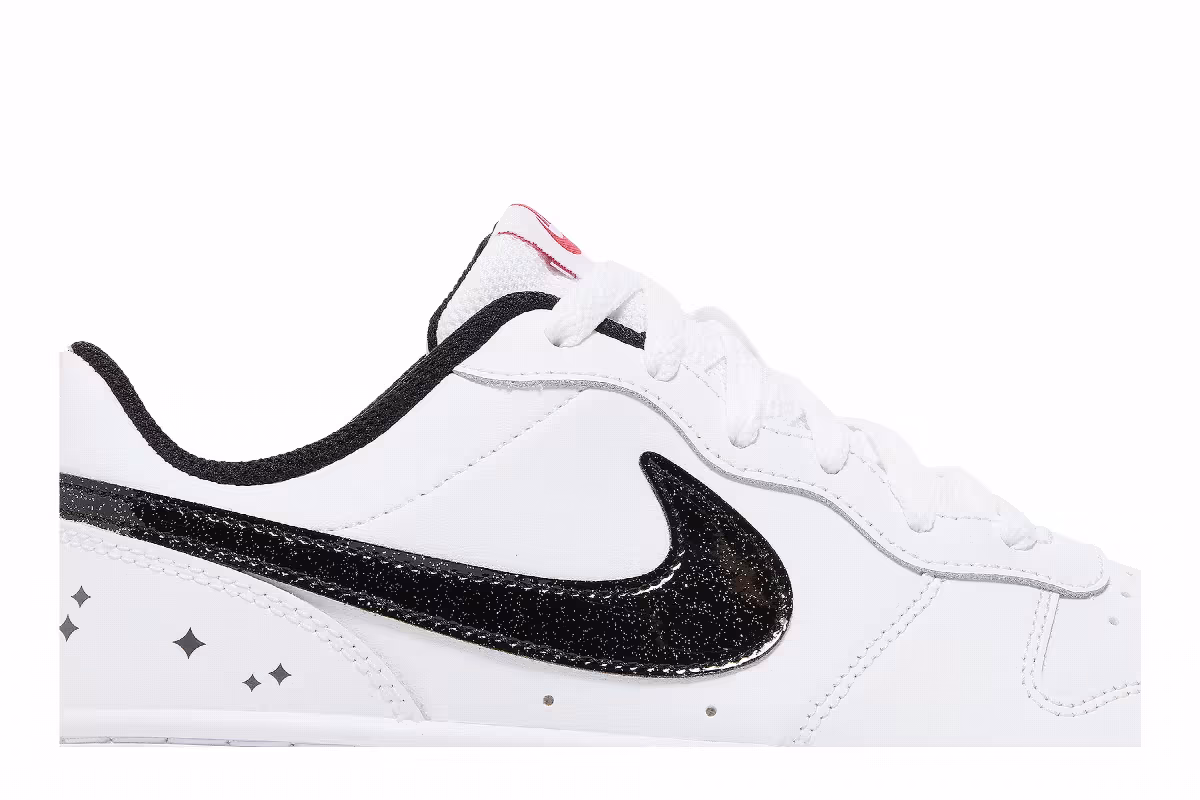 Nike Court Borough Low 2 SE GS White Very Berry, view 3