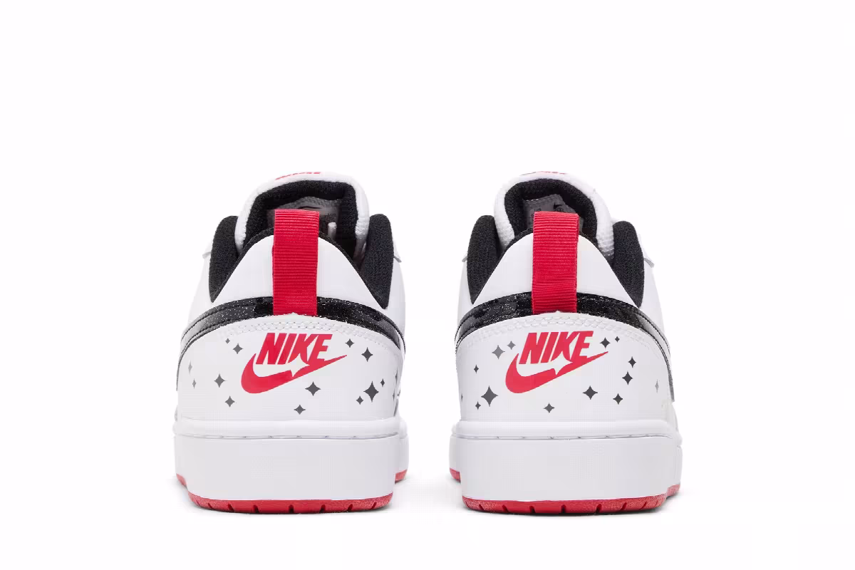 Nike Court Borough Low 2 SE GS White Very Berry, view 7