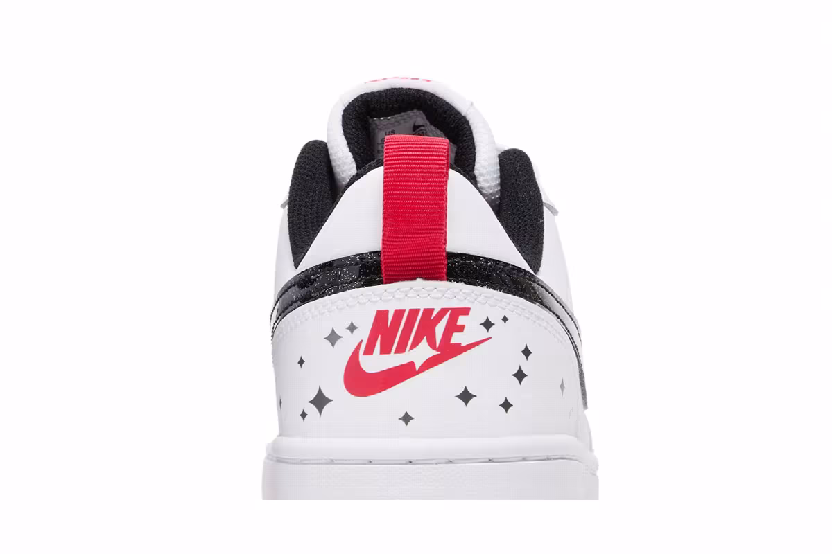Nike Court Borough Low 2 SE GS White Very Berry, view 8