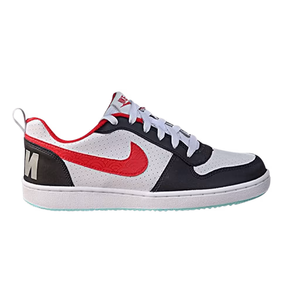 Nike Women's Court Borough Low Black Red Mint