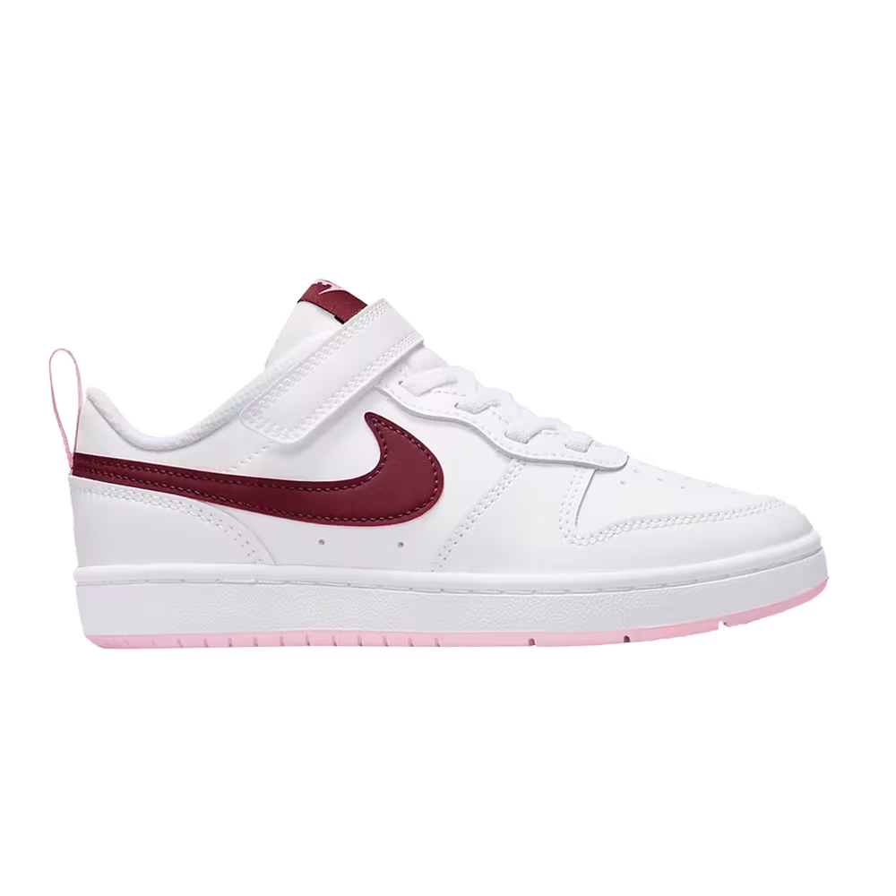 Nike Court Borough Low 2 PS White Dark Beetroot