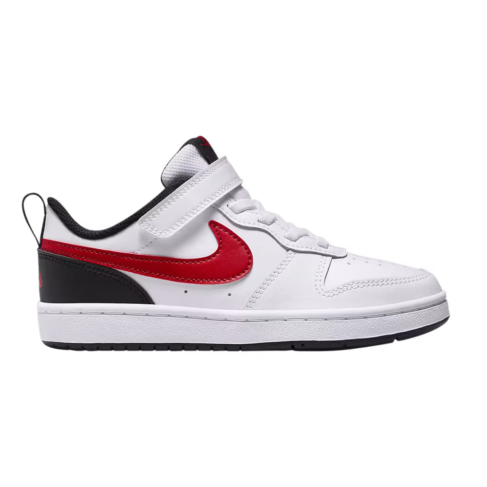 Nike Court Borough Low 2 PS White Black Red