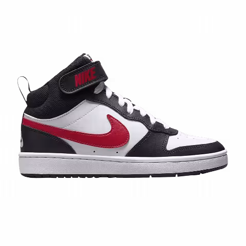 Nike Court Borough Mid 2 GS 'White Black University Red'