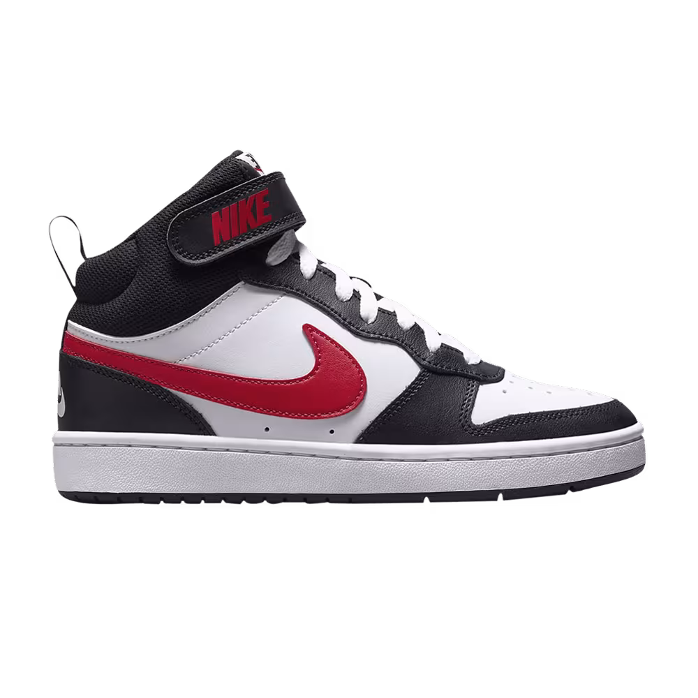 Nike Court Borough Mid 2 GS White Black University Red