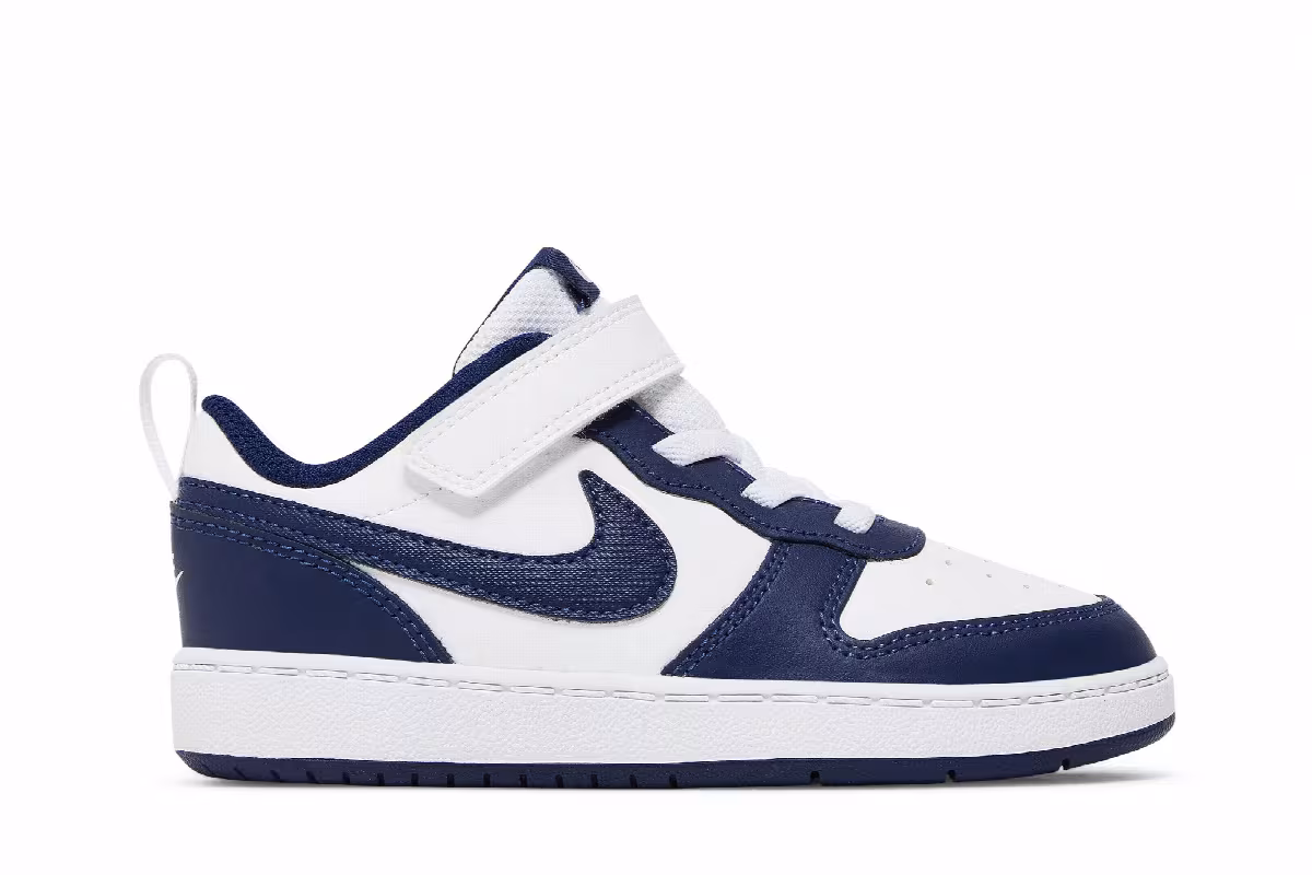 Nike Court Borough Low 2 TD White Signal Blue, view 2