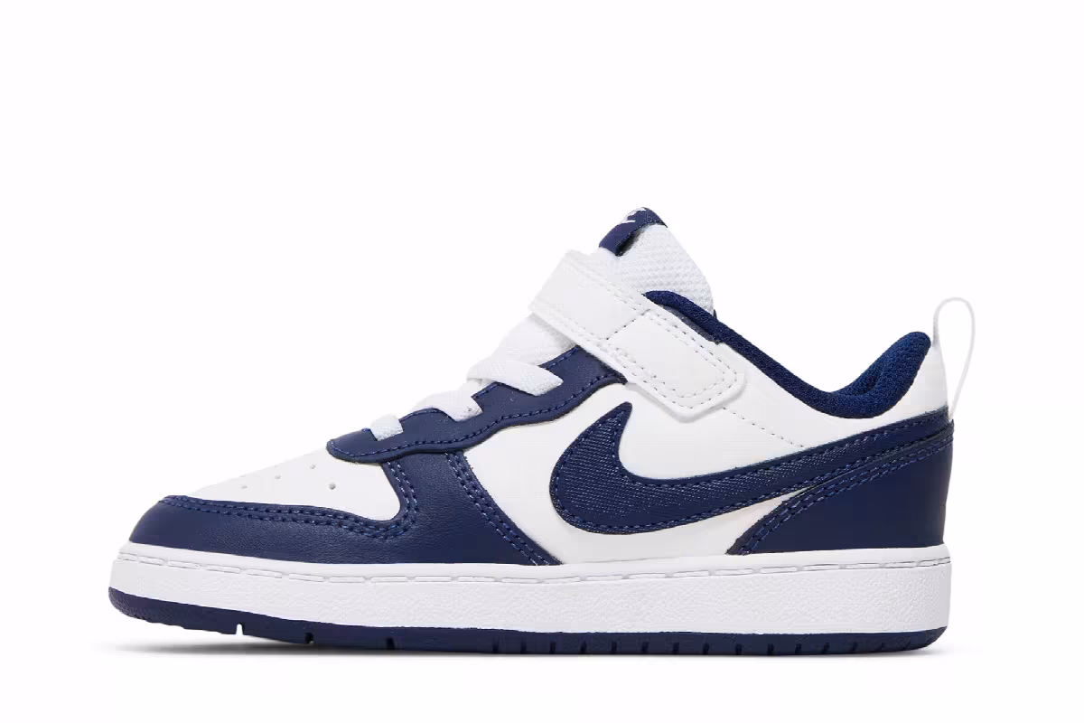 Nike Court Borough Low 2 TD White Signal Blue, view 4
