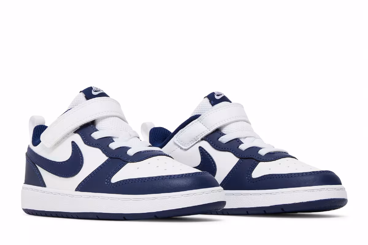 Nike Court Borough Low 2 TD White Signal Blue, view 9