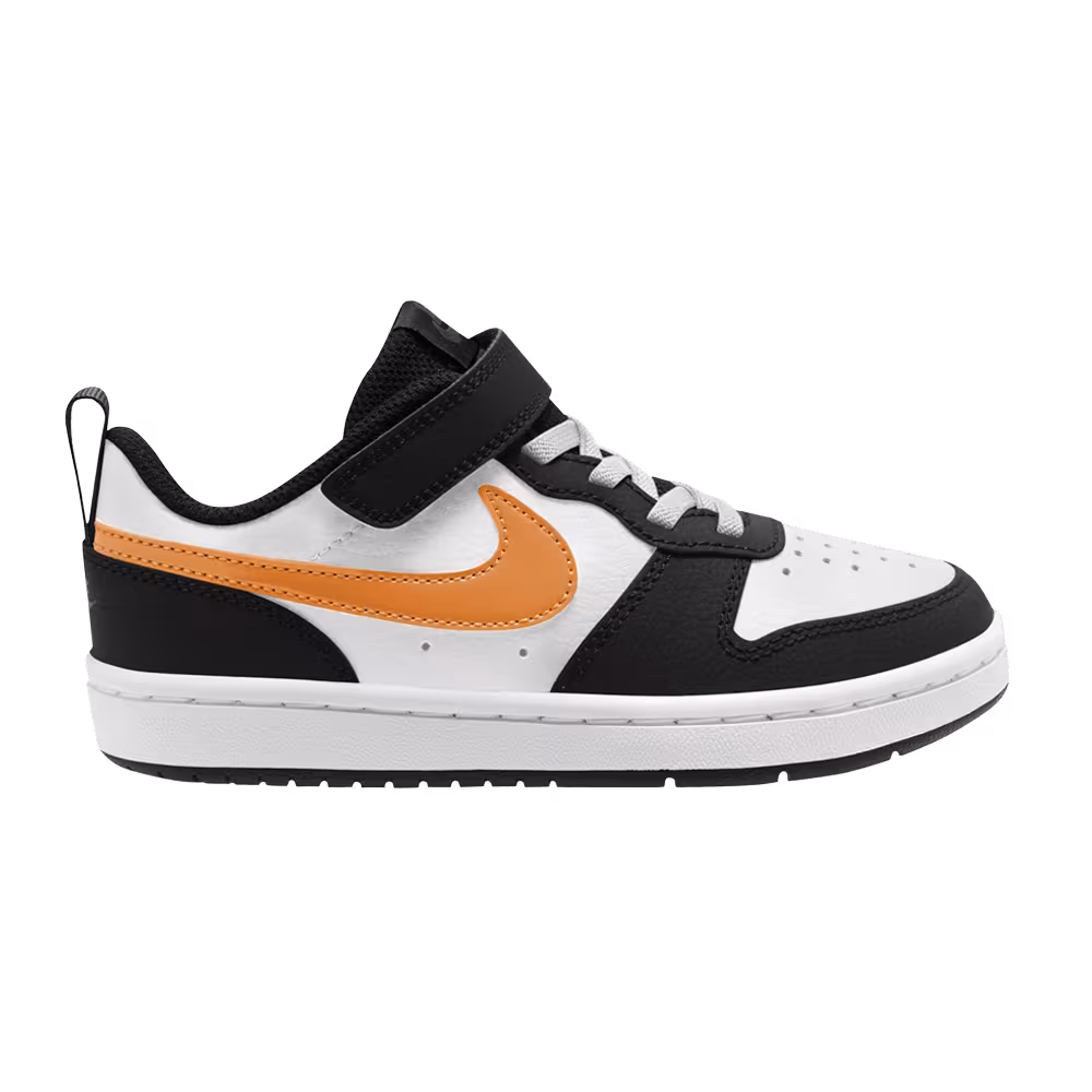 Nike Court Borough Low 2 PS White Black Orange