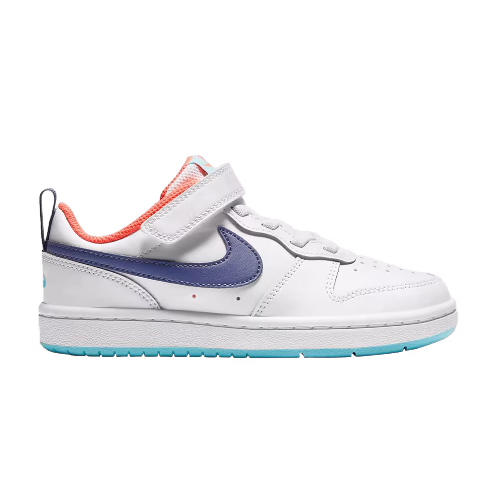Nike Court Borough Low 2 PS White Dark Purple Dust