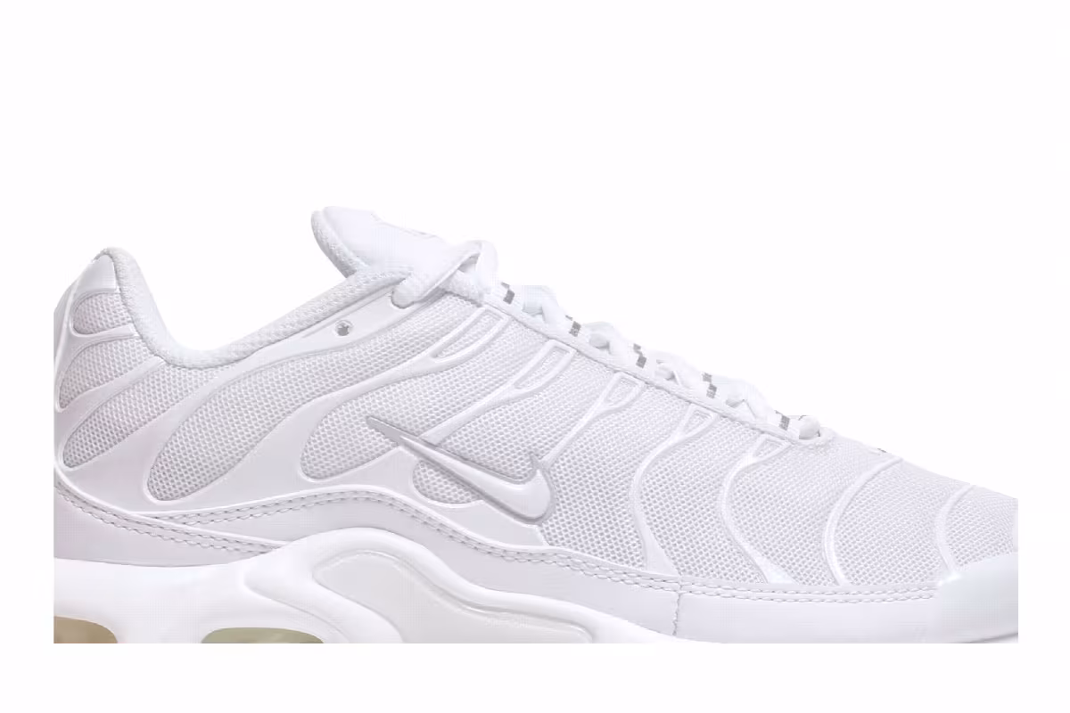 Nike Women's Air Max Plus Triple White, view 3