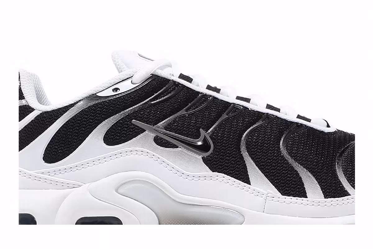 Nike Air Max Plus GS White Black, view 3