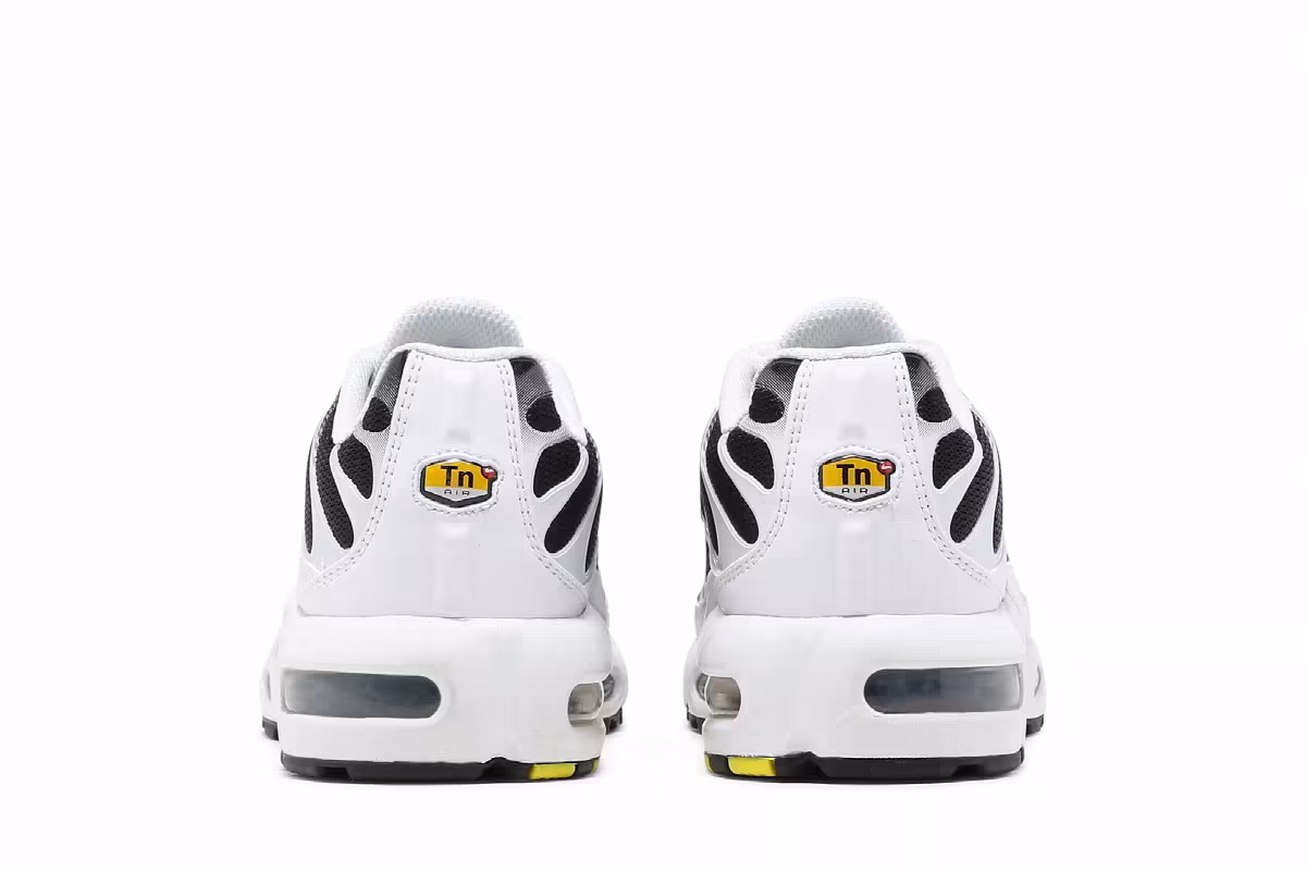 Nike Air Max Plus GS White Black, view 7