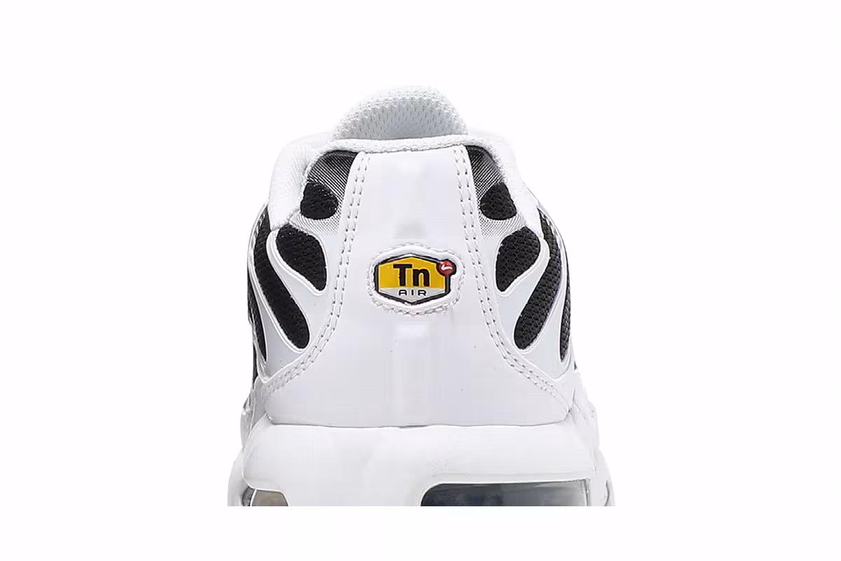 Nike Air Max Plus GS White Black, view 8