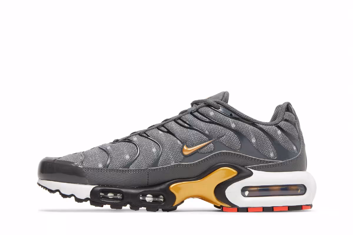 Nike Air Max Plus SE Iron Grey Metallic Gold, view 4