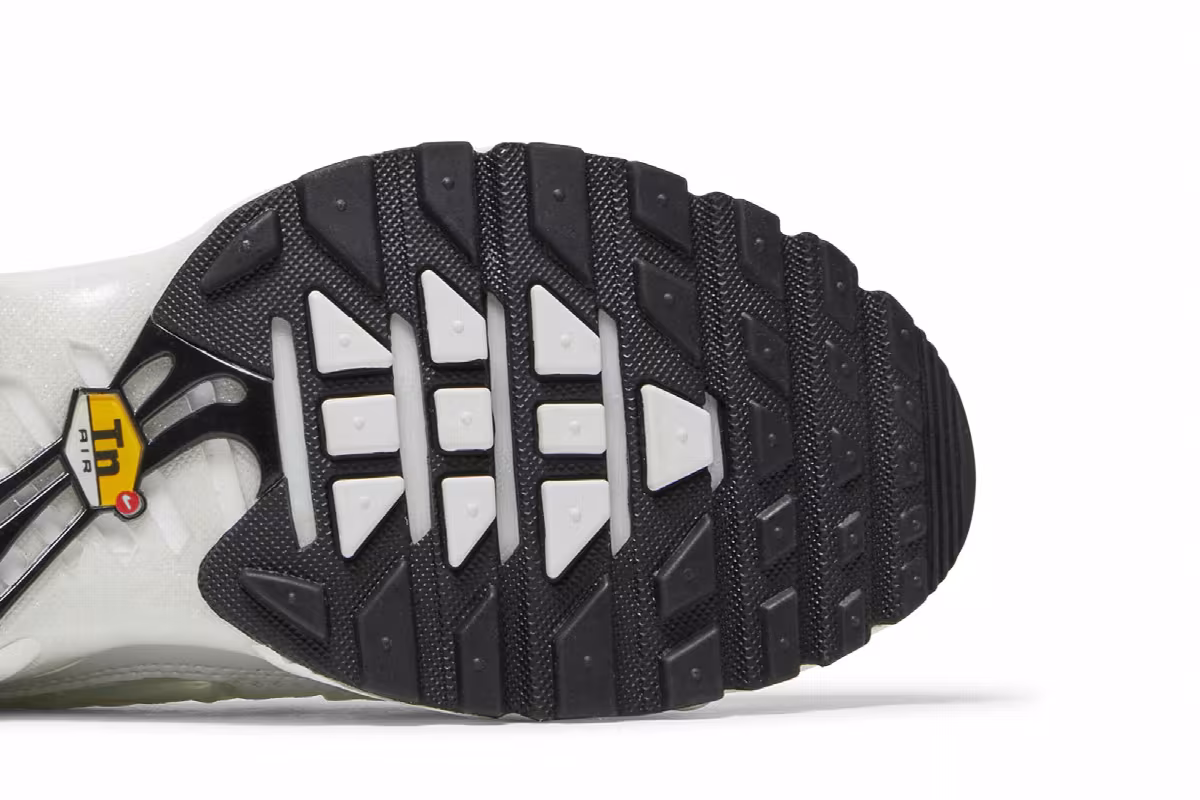 Nike Women's Air Max Plus Premium Triple White, view 6