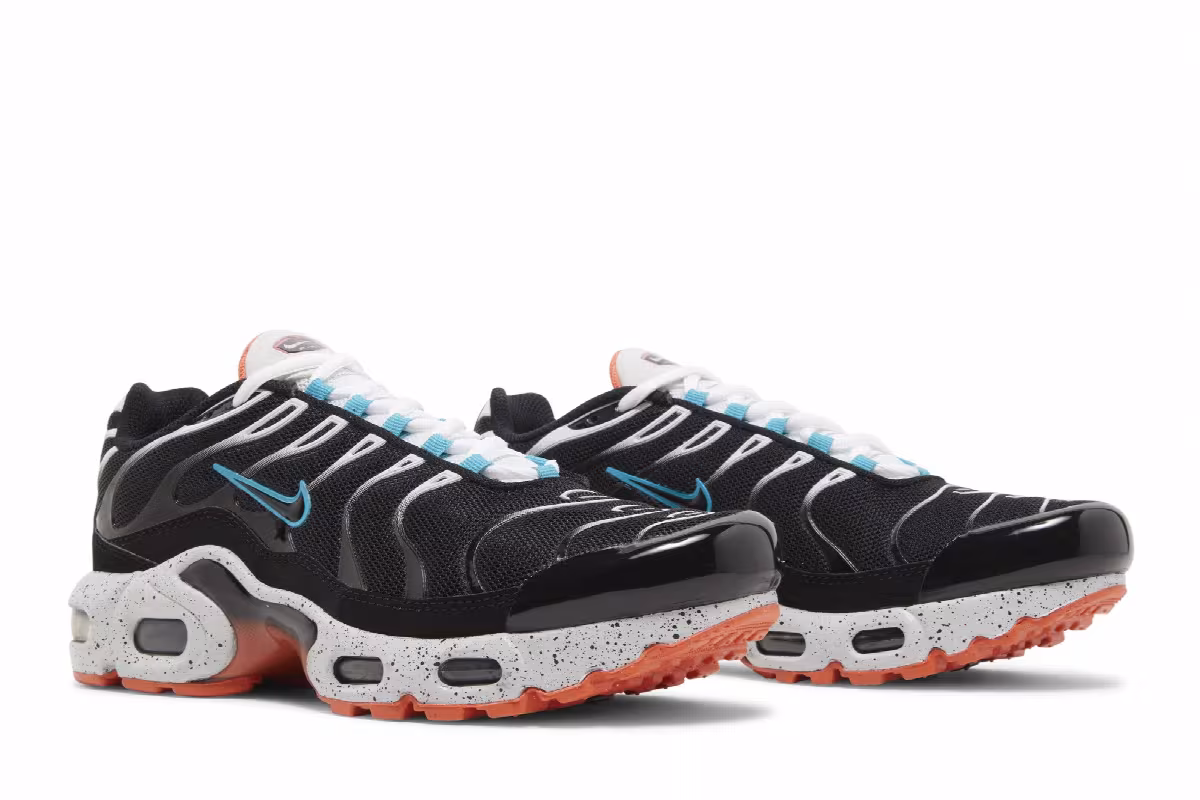 Nike Air Max Plus GS Black Turf Orange Speckled, view 9