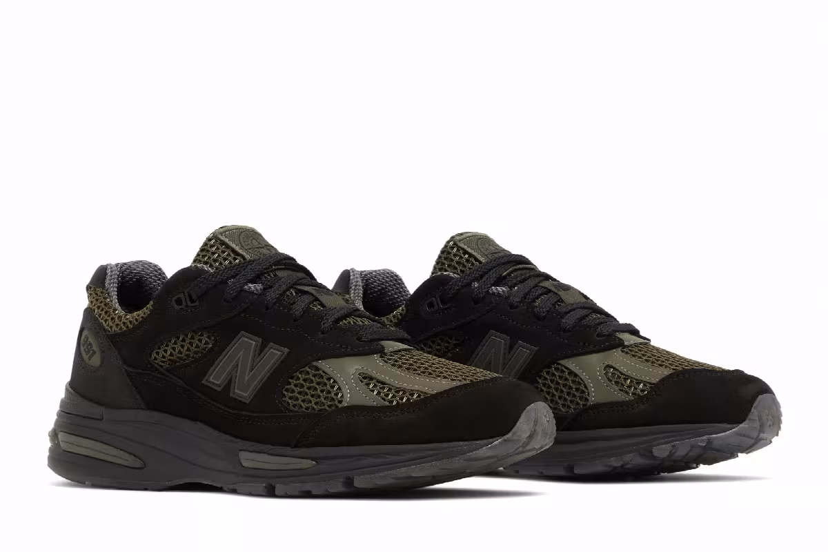 Stone Island x New Balance 991v2 Made in England Black, view 9