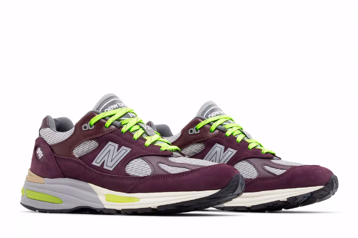 Patta x New Balance 991v2 Made in England Pickled Beet, view 9