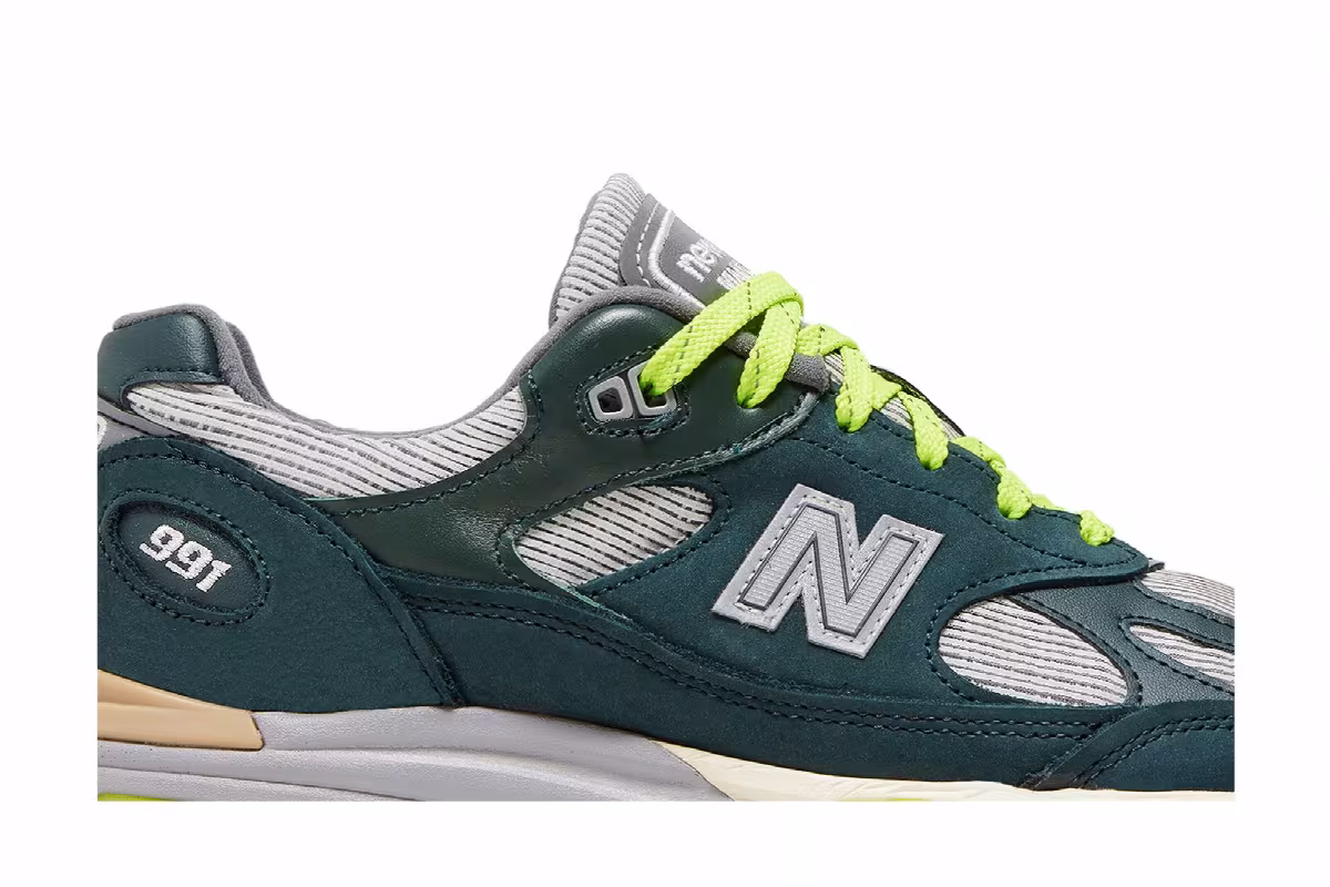 Patta x New Balance 991v2 Made in England Sea Moss, view 3