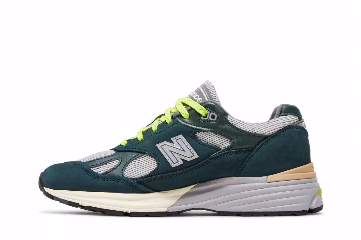 Patta x New Balance 991v2 Made in England Sea Moss, view 4