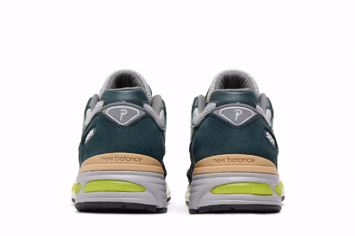 Patta x New Balance 991v2 Made in England Sea Moss, view 7