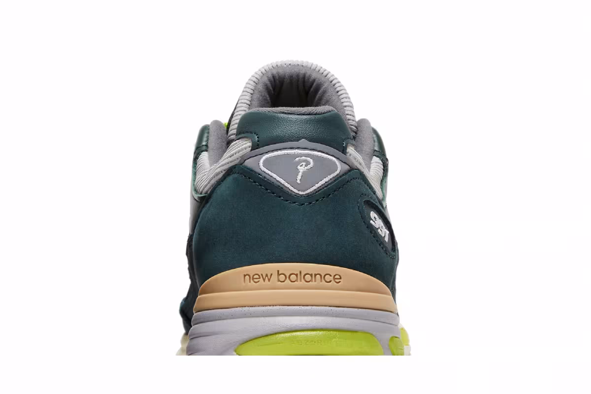 Patta x New Balance 991v2 Made in England Sea Moss, view 8