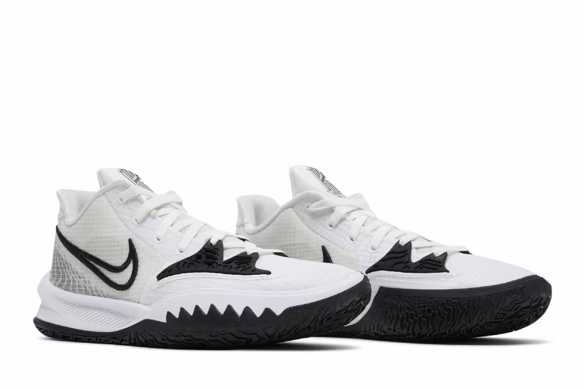 Nike Kyrie Low 4 TB White Black, view 9