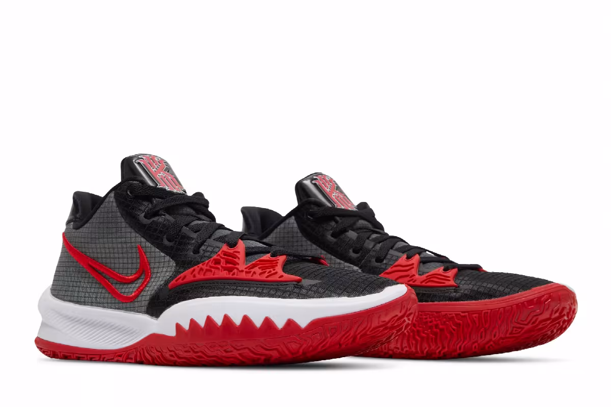 Nike Kyrie Low 4 TB Black University Red, view 9