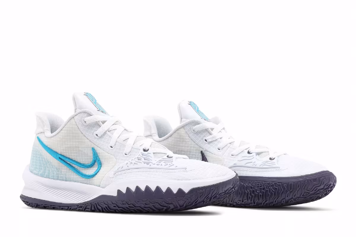 Nike Kyrie Low 4 White Laser Blue, view 9