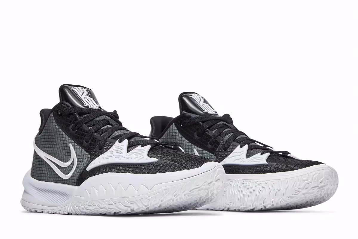 Nike Kyrie Low 4 TB Black White, view 9