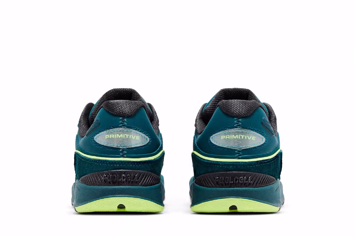 New Balance Tiago Lemos x Numeric 1010 Deep Teal Lime Green, view 7