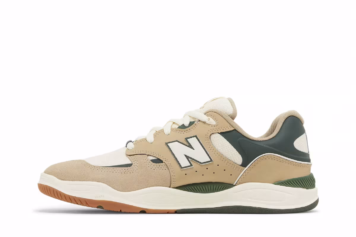 Tiago Lemos x New Balance Numeric 1010 Tan Forest Green, view 4