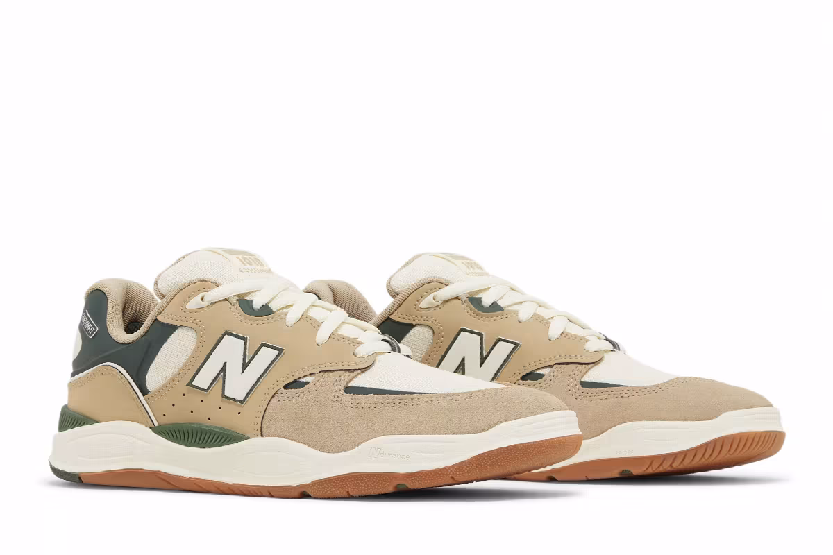 Tiago Lemos x New Balance Numeric 1010 Tan Forest Green, view 9
