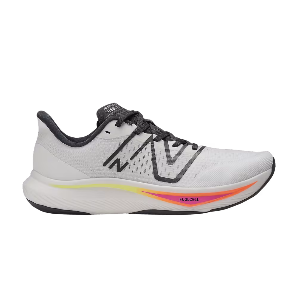 New Balance FuelCell Rebel v3 2E Wide White Neon Dragonfly
