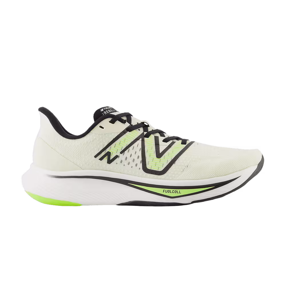 New Balance FuelCell Rebel v3 2E Wide Pistachio Butter Black
