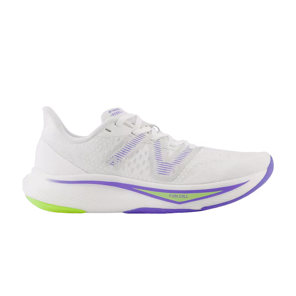 New Balance Women's FuelCell Rebel v3 White Electric Indigo