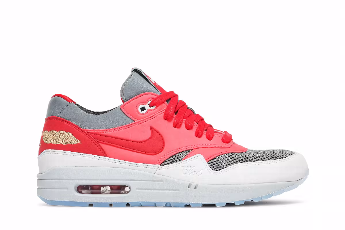CLOT x Nike Air Max 1 Kiss Of Death - Solar Red, view 2