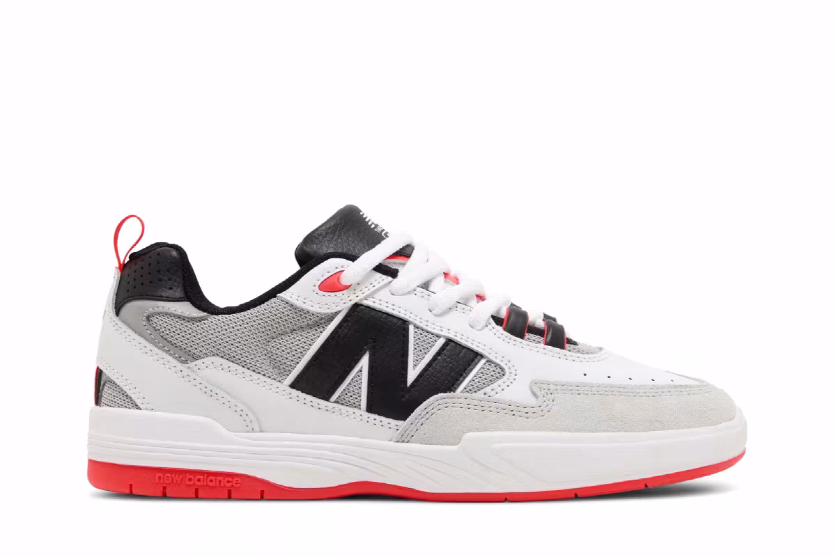 Tiago Lemos x New Balance Numeric 808 White Black Red, view 2