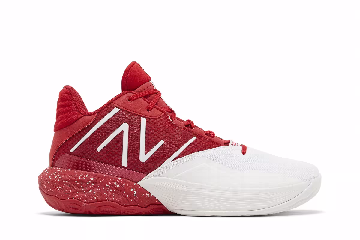 New Balance Two WXY V4 Optic White Team Red, view 2