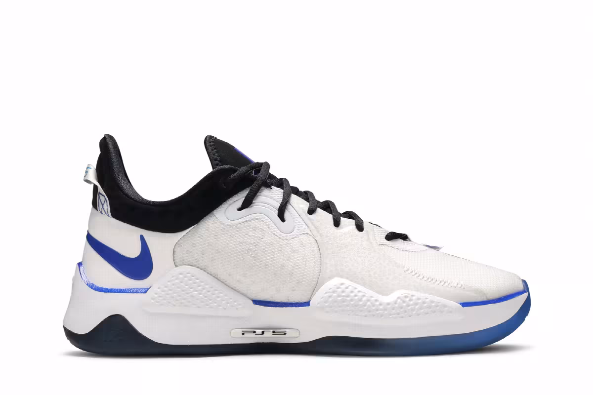 PlayStation x Nike PG 5 White, view 2